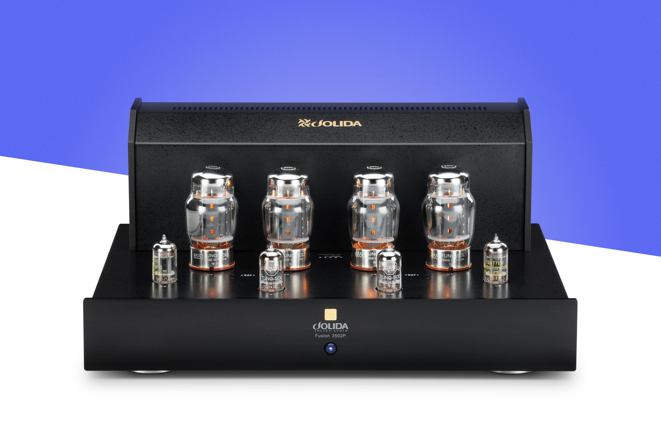 Jolida_Fusion_3502P_Tube_Power_Amp_Black_Front_After